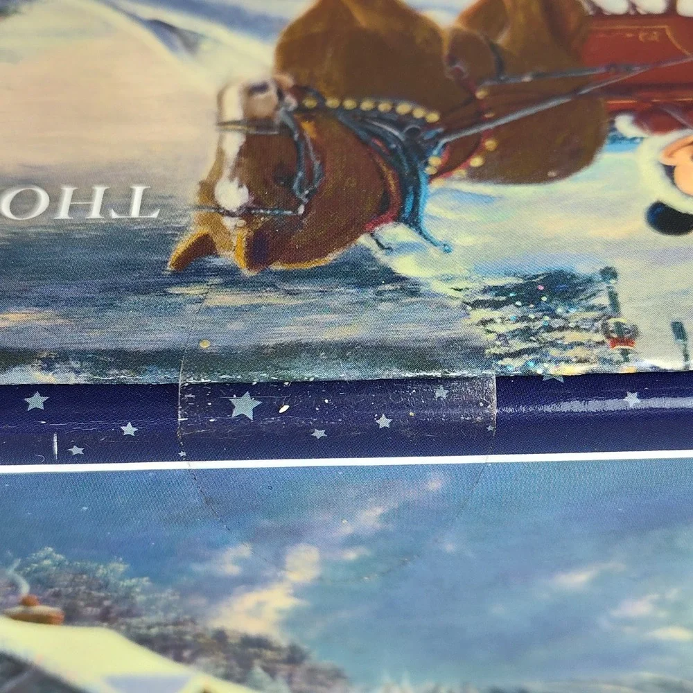Ceaco Disney Thomas Kinkade 1000 pc Puzzle Mickey Minnie Evening Sleigh Ride NEW
